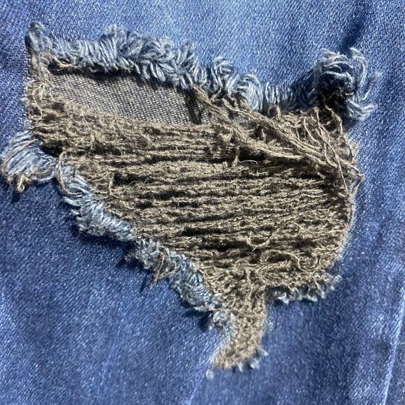 Good American classic slim straight high rise raw hem jeans size 2 / 26 - Picture 2 of 10